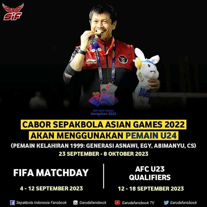 Jadwal Bola Asian Games 2023