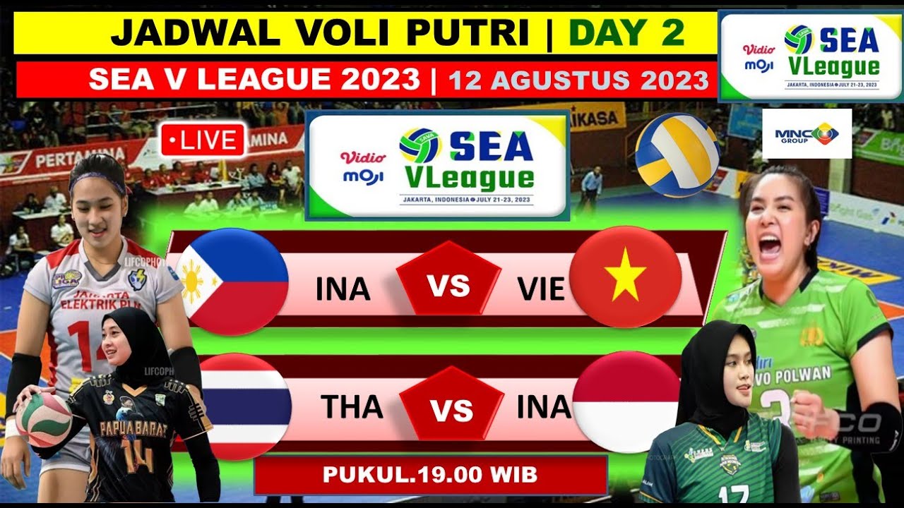 Jadwal SEA V League 2023