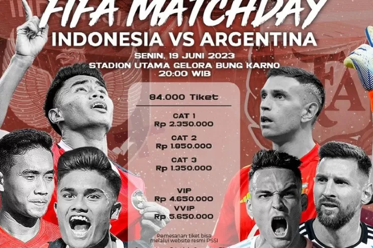 Link Nonton Indonesia vs Argentina Menyelami Pertandingan Bersejarah